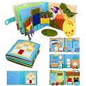 BizyKoady Montessori Busy Book for Toddlers 2-4, Pretend Play Quiet Book