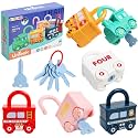 GKDOMS Montessori Locks and Keys Preschool Learning Toy Cars for Kids Age3+