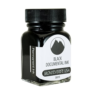 monteverde usa ink 30 ml documental permanent black g309db