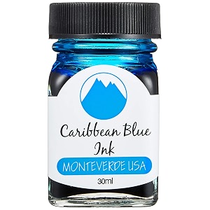 monteverde usa ink with itf technology 30 ml caribbean blue g309cu