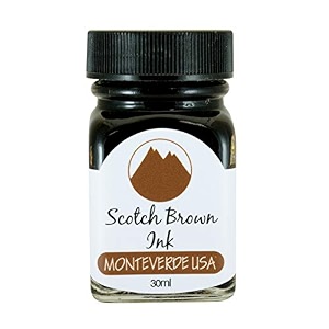 monteverde usa ink with itf technology 30 ml scotch brown g309sb