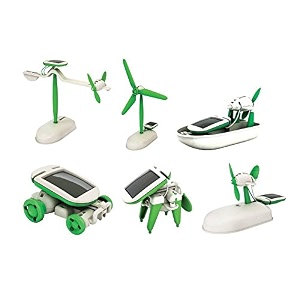 montez 6 in 1 educational solar toy game multicolour