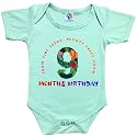 Monthly Milestone Nine Month Birthday Baby Romper