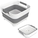 MontNorth 2.4 Gal Collapsible Wash Basin with Drain Plug, 9L, Gray
