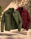 MONTREZ Men Solid Casual Jacket