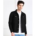 MONTREZ Men Spread Collar Washed Lightweight Casual