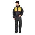 MONZON Men's Nylon Polyester Waterproof Reversible Double Layer Raincoat with Pants