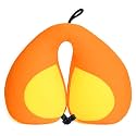 MOOB Kids Neck Pillows for Travel U-Shape Headrest Air Cushion Child Car Seat Head Support Traveling Gifts for Toddler &amp; Children Car Seat Head Support Toddler Pillows Yellow
