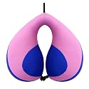 MOOB Kids Pillow Neck Pillow for Car &amp; Airplane, Traveling Gifts for Toddler &amp; Children U-Shape Car Seat Head Travel Neck Pillow Dark Purple