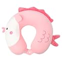 MOOB Kids Travel Neck Pillow for Car Seat &amp; Stroller - Chin &amp; Head Support, Toddler Pillow (3-12 Years) - Ideal Gift for Boys &amp; Girls, Pink