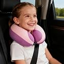 MOOB Kids Travel Neck Pillow Traveling Gifts for Toddler &amp; ChildrenToddler Neck Pillow for Carseat &amp; Airplane, Kids Travel Pillow Light Pink