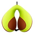MOOB Neck Pillows for Kids,Traveling Gifts for Toddler & Children U-Shape Car Seat Head Travel Neck Pillow,Toddler Neck Pillow for Carseat Green Brown