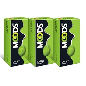 moods dotted condom -12 count pack of 3