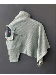 MOODY SPARK Self Design Men Polo Neck