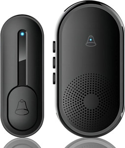 mooka wireless doorbell calling bell for home office 300m range 55 tune 5 volume level wireless door chime 55 tunes