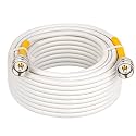 MOOKEERF 42.5ft White RG8x PL-259 UHF Male to Male Low Loss Coax Cable for VHF Marine Antenna, CB Radio, Ham Radio, VHF Radio, Antenna Analyzer, SWR Meter