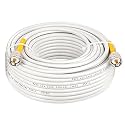 MOOKEERF CB Coax Cable, RG8x Coaxial Cable 75ft, UHF PL259 Male to Male, PVC White Marine Antenna, 50 Ohm Low Loss for CB Radio, Ham Radio, SWR Meter, Dummy Load, Antenna Analyzer