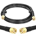 MOOKEERF RG58 SMA Cable - 4FT Low Loss SMA Male to Male Cable Extension 50 ohm for 3G/4G/LTE/GPS/RF Radio/WiFi Antenna Applications