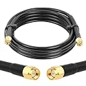 MOOKEERF RG58 SMA Cable - 8FT Low Loss SMA Male to Male Cable Extension 50 ohm for 3G/4G/LTE/GPS/RF Radio/WiFi Antenna Applications