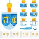 Mooliwe 24 Sets Hanukkah Crafts Make Your Own Hanukkah Dreidel Crafts