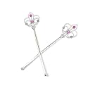 MOOLYAVAAN Products Girls/Kids Costume Props Crown Style Magic Wand Princess Angel Fairy Wands Sticks Christmas, Birthday Party, Wedding Halloween, Cosplay 12.5 Inches (Pack of 7)