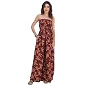 Moomaya Women39s Off-Shoulder Printed Rayon Jumpsuit 