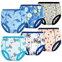MooMoo Baby Potty Training Pants 6 Packs Absorbent Training Underwear for Boys and Girls Cotton Pee Pants 2T-9T