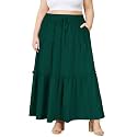 Moon Wood Plus Size Maxi Skirts for