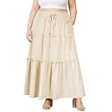 Moon Wood Plus Size Maxi Skirts for