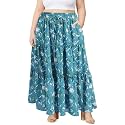 Moon Wood Plus Size Maxi Skirts for