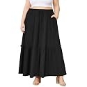 Moon Wood Plus Size Maxi Skirts for