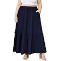 Moon Wood Plus Size Maxi Skirts for