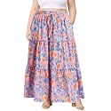 Moon Wood Plus Size Maxi Skirts for