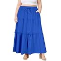 Moon Wood Plus Size Maxi Skirts for