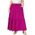 Moon Wood Plus Size Maxi Skirts for