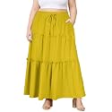 Moon Wood Plus Size Maxi Skirts for