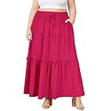 Moon Wood Plus Size Maxi Skirts for