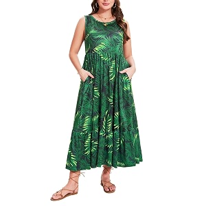 Moon Wood Womens Plus Size Sleeveless Summer