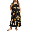 Moon Wood Women39s Plus Size Sleeveless Summer