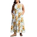 Moon Wood Women39s Plus Size Sleeveless Summer