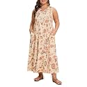Moon Wood Women39s Plus Size Sleeveless Summer