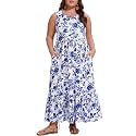 Moon Wood Women39s Plus Size Sleeveless Summer