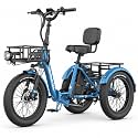 MOONCOOL Electric Tricycle for Adults, Fat Tire Folding Electric Trike