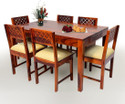 Mooncraft Solid Wood 6 Seater Dining Set