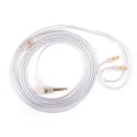 Moondrop Chu 2 Replacement Cable, 2-Pin 0.78mm Connector with Transparent PVC, 3.5mm Gold-Plated Plug, Durable & Lightweight Wired IEM Cable 1.2m Audio for Clear Sound and Secure Fit