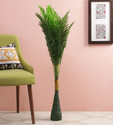 Moonex Artificial Plant with Sparrow for Living Room Decor Bonsai Wild Artificial Plant  with Pot (24 cm, Green)