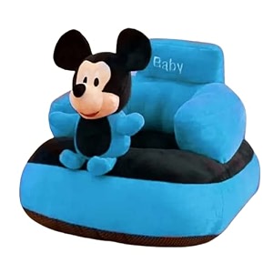 moonflare fabric baby sofa seat chair cartoon new born rocking chair for babykids sofa chair plush cushion sofa playing toys 0-2 years - blue china