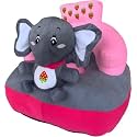 MoonFlare Baby Sofa Seat Chair Cartoon New Born Rocking Chair for Baby/Kids Sofa Chair Plush Cushion Sofa Playing Toys (0-2 Years) - Grey Ele