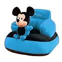 MoonFlare Fabric Baby Sofa Seat Chair Cartoon New Born Rocking Chair For Baby/Kids Sofa Chair Plush Cushion Sofa Playing Toys (0-2 Years) - Blue China
