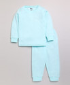 MOONKIDS Top - Pyjama Set Thermal For Baby Boys & Baby Girls (Light Blue, Pack of 1)